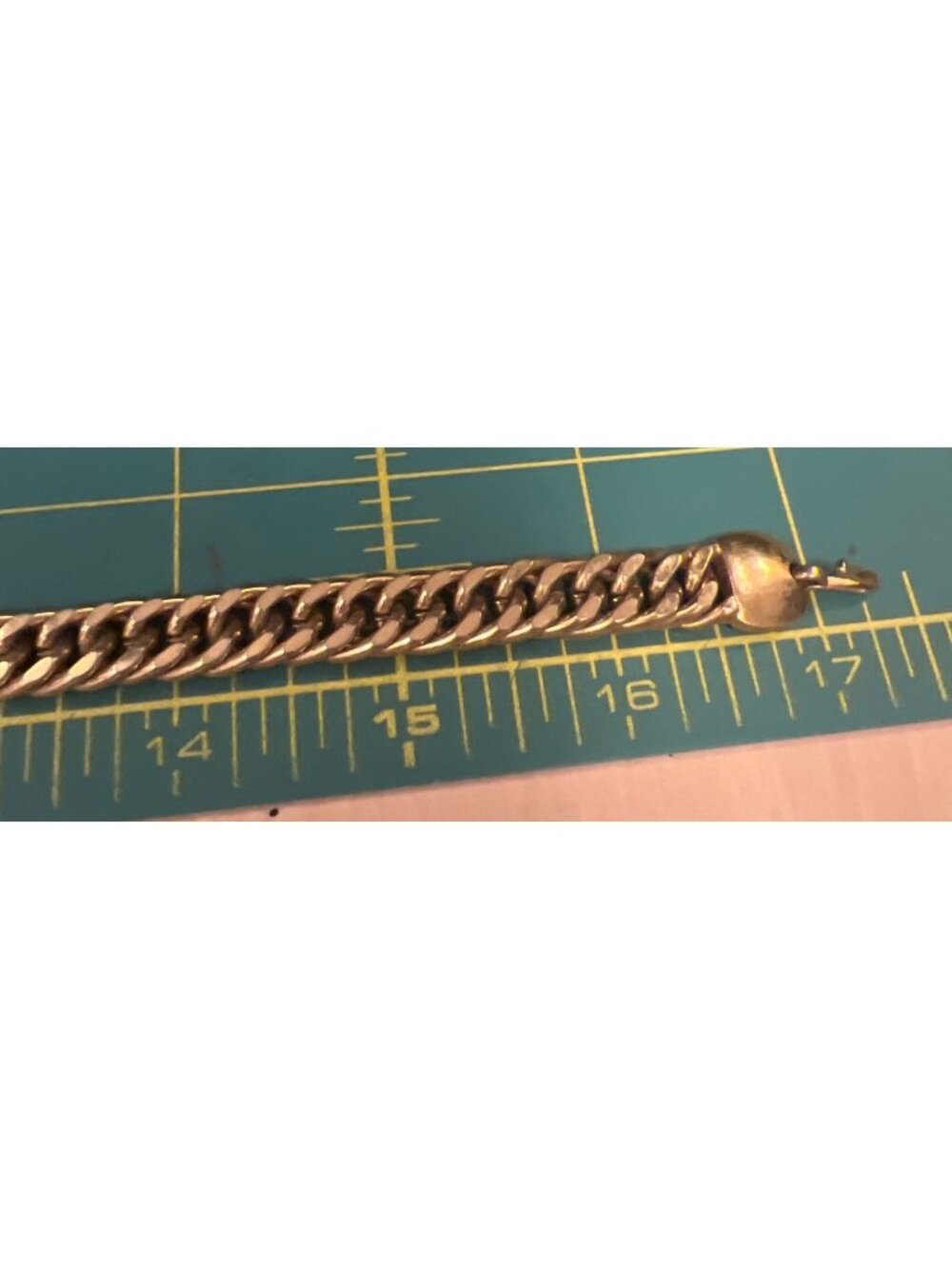 Monet Vintage Gold-Tone Cuban Link Chain Necklace With Adjustable Lobster Clasp - Picture 10 of 10